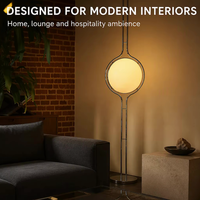 Lampe sur pied LED au design nordique moderne et simple, ambiance artistique, en acier inoxydable et acrylique, hauteur réglable, lumière blanc chaud