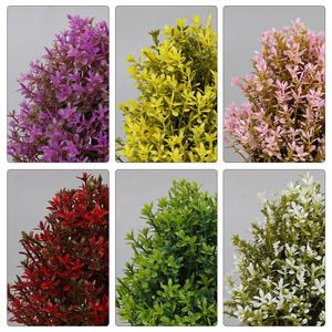 Plantes artificielles en plastique bon marché en gros, fleurs décoratives, plantes en pot artificielles, Noël, Thanksgiving, Nouvel An, durables - Product Image 3