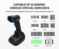 Scanner de documents industriels 2D QR, support de charge sans fil USB, robuste, 3-en-1, A4, 2000 mAh, en stock