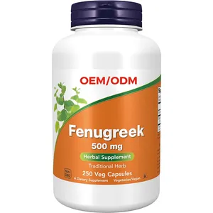 250 Veg Capsules Supplément à base de plantes Fenugrec Trigonella foenum-graecum 500 mg