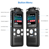 Grabadora de Voz Digital USB 2.0 de Aleación de Zinc 8822, con Reducción de Ruido, Pantalla a Color, Estilo Walkman, Portátil, con Control por Voz
