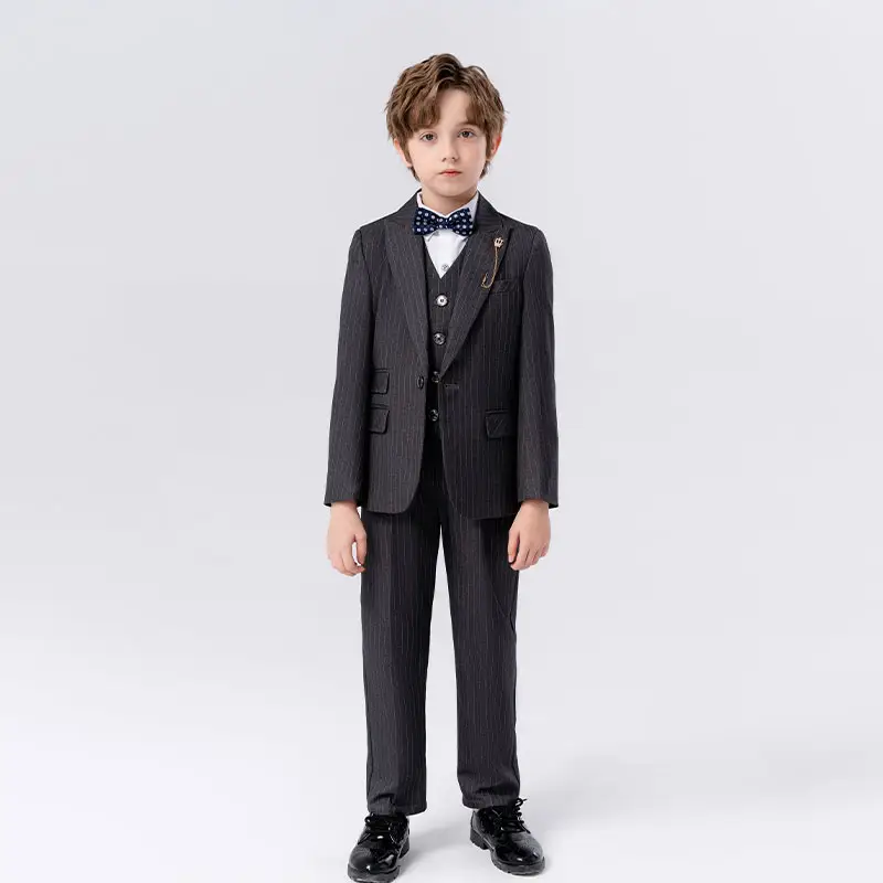 Formal Boys Suits for Weddings Blazers Pants Children Party Clothes streak Kids School Costume Gentlemen Teenager Tuxedos Sets