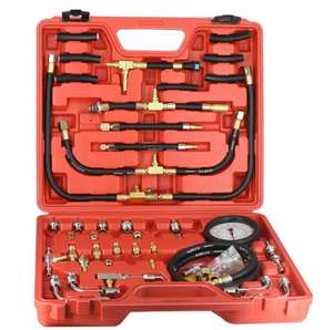 TU-443 Deluxe pompa injeksi bahan bakar otomotif Universal <span class=keywords><strong>Kit</strong></span> penguji tekanan bahan bakar Manometer terbaru untuk pengujian mesin - Product Image 1