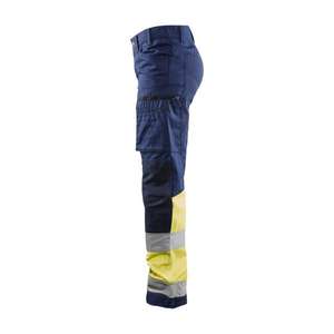BLAKLADER - 716118118933C44 Pantalón Hi-Vis de Mujer con elástico Azul marino/Amarillo-EAN 7330509615584 ROPA DE TRABAJO DE LA HI-VIS - Product Image 5