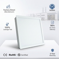 Plafonnier LED encastré étanche IP65 2x2ft 60W 6000K pour salle blanche, idéal pour usine de transformation alimentaire