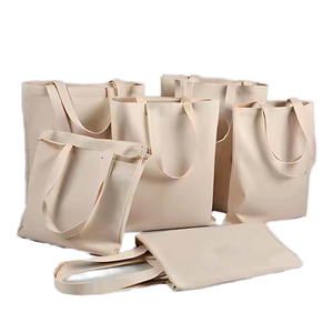 Canvas Grocery Tote Bags with Handles Heavy Duty Shopping Bags Eco-Friendly Shoulder <b>Handbags</b> - Product Image 1