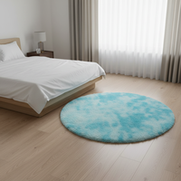 Tapis en peluche en polyester fabriqué à la machine, antidrapant, pour salon et chambre à coucher, tapis de prière, épaisseur, style moderne