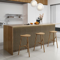 Panneau acoustique en bois de chêne gris Akupanel de 8 mm, panneau mural absorbant le son pré-fini
