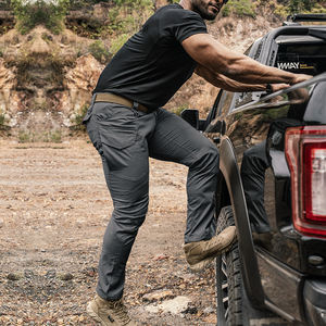 Pantalon cargo décontracté pour homme TOPTACPRO, <span class=keywords><strong>gris</strong></span> <span class=keywords><strong>loup</strong></span>, élastique, en toile de sport, coupe-vent, respirant, imperméable, fermeture éclair, pour tous les activités de plein air - Product Image 4