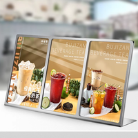 Support de menu personnalisé présentoir publicité carte de visite support d'affichage A4 double face table signe titulaire