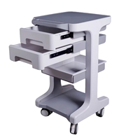 Chariot en plastique d'équipement médical et de beauté de soins infirmiers d'ABS avec les roulettes verrouillables pour le transport d'équipement de laser