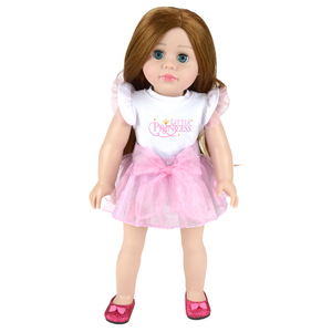 Jouet éducatif personnalisé en vinyle souple, poupée en peluche princesse de 18 pouces, ensemble cadeau pour enfants - Product Image 4