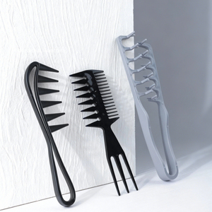 Kit de 3 peignes professionnels pour hommes pour barbier, peignes texturés en ABS pour coiffure, peignes à dents larges pour <span class=keywords><strong>cheveux</strong></span> <span class=keywords><strong>bouclés</strong></span> - Product Image 6