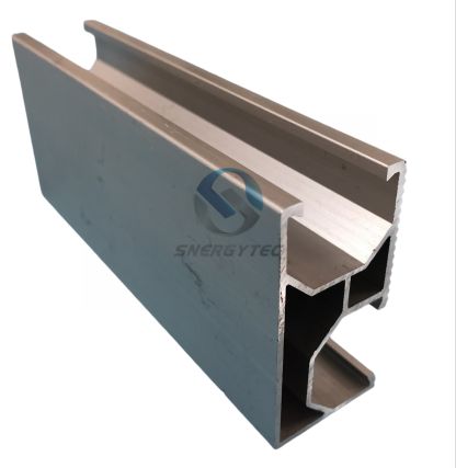 Anodized Finish Material Al6005-T5 Aluminum Solar Mounting Rail for PV ...
