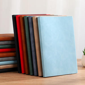 Cuaderno A5 de hojas sueltas con tacto de piel vintage, set con logo personalizado, libro de registro para reuniones de oficina, diario de estudio, bloc de notas - Product Image 4