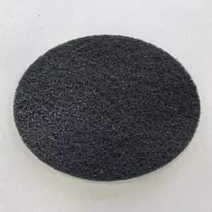 Filtre en coton pour poubelle à compost ovale Hm 16,5x12,7cm, charbon actif absorbant les odeurs, noir - Product Image 1