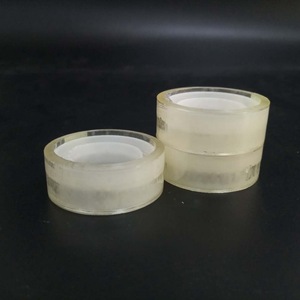 Venta al por mayor papelería de oficina pequeño transparente PET adhesivo activado por agua cinta adhesiva de un solo lado - Product Image 4