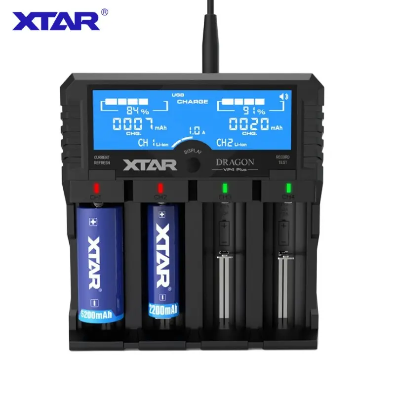 12v 3a Adapter Internal Resistance Tester 18650 Bulk Li Ion Cell Backup Battery Charger with USB Port Discharge Function