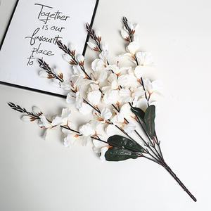 <span class=keywords><strong>Fleur</strong></span> de soie à 5 branches, <span class=keywords><strong>d</strong></span>écoration de fête du Nouvel An, <span class=keywords><strong>d</strong></span>écoration <span class=keywords><strong>d</strong></span>'hôtel, mariage, salon, <span class=keywords><strong>d</strong></span>écoration de la maison, <span class=keywords><strong>fleur</strong></span> de magnolia, <span class=keywords><strong>fleur</strong></span> artificielle - Product Image 6