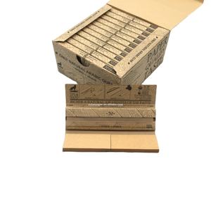 Papel de fumar marrón sin blanquear con diseño de banda de goma, logotipo personalizado, tamaño King, con filtros. - Product Image 3