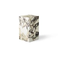 Table de chevet rectangulaire moderne de luxe Table basse socle en marbre naturel Table centrale pour salon meubles de maison