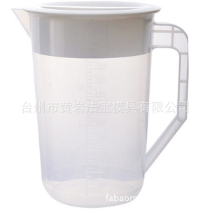 Pichet en plastique pour eau froide avec couvercle, sans BPA, avec échelle graduée, pour usage domestique et camping, moulé par injection - Product Image 3