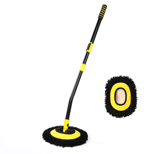 Balai de lavage de <span class=keywords><strong>voiture</strong></span> extensible avec tête en microfibre amovible, assure un nettoyage sans traces pour l'extérieur du véhicule et les vitres - Product Image 1