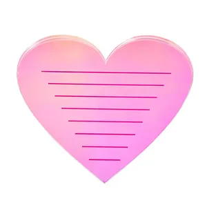 Exquisite Heart Shape Acrylic Eyelash Palette Neon Acrylic False Eyelash Tray For Makeup Store