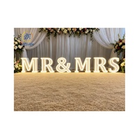 Fête louer approvisionnement LED enseigne au néon Marry Me 4ft événement de mariage géant bébé amour Led éclairer grand chapiteau numéro lettre pour toile de fond