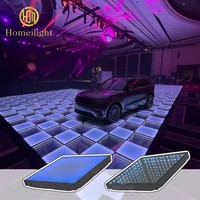 Dalles de panneaux LED magnétiques sans fil 16x16 pieds pour piste de danse de boîte de nuit, contrôle par téléphone, pour mariage