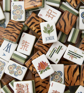 Juego de Mahjong de Lujo para Salón de Cigarros, Piezas de Acrílico Duraderas e Impermeables, Equipo de Entretenimiento para el Recreo Masculino - Product Image 1