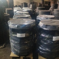 Couvercle de regard rond en fonte ductile personnalisable EN124 700x800 pour drainage routier et inspection des canalisations d'eau de pluie