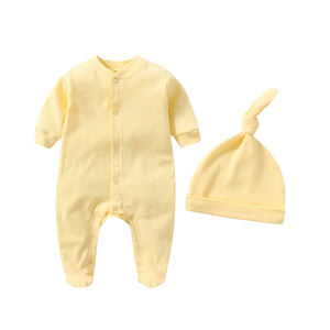 Conjunto de Ropa Personalizada para Bebé Recién Nacido, Mameluco con <span class=keywords><strong>Gorro</strong></span>, Traje de 2 Piezas, 0-12 Meses, 100% Algodón, Manga Larga, Conjunto de Mameluco con Pies para <span class=keywords><strong>Invierno</strong></span> - Product Image 3