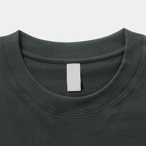 Nuevas Camisetas de Manga Larga de Algodón Puro para Hombre, Color Sólido, Personalizables con Logotipo, Estampado Personalizado, Corte Holgado Informal - Product Image 3