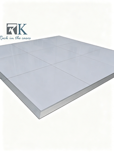 Plancher de danse de qualité supérieure pour fêtes, mariages et événements, avec bordure en aluminium blanc - Product Image 1