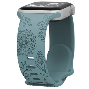 Correas de Reloj de Silicona Grabadas con Láser al por Mayor para Apple <span class=keywords><strong>Watch</strong></span> S9 45mm Ultra 49mm SE 44mm, Correa Deportiva para Reloj - Product Image 5