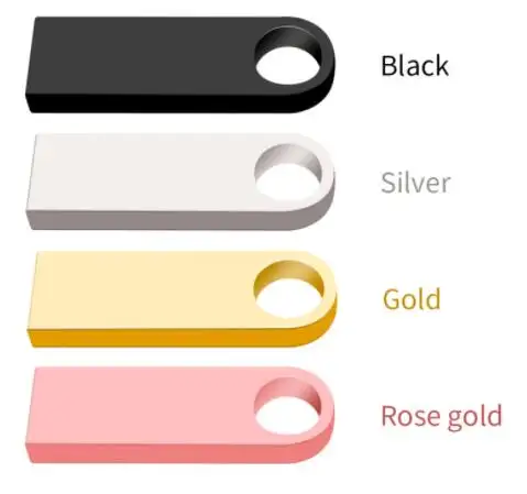 Aangepaste Logo Rose Gold Usb 2.0 Flash-geheugenstick Pen Drive Aanpasbare Logo U Disk 2Gb 4Gb 8gb 16Gb 32Gb 64Gb 128Gb