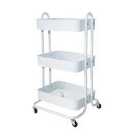 Chariot utilitaire roulant à 3 niveaux en métal pour salon de beauté, clinique, usage domestique, achat en gros