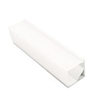90 degrés en aluminium extrusion profil led bord allumé canal d'angle pour bande