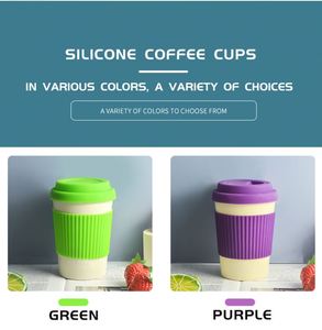 15OZ/420ml Black Coffee Mug <b>Cups</b> with Silicone Lid <b>Custom</b> logo Promotional Drinkware Tumblers Sustainable Drink <b>Cup</b> Bpa Free - Product Image 3