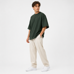 Fabricant OEM Personnalisé – Impression en Gros de T-shirts Homme Amples à Épaules Tombantes en Coton Premium de 425 Grammes - Product Image 3