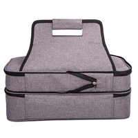 TAWA Große Isolierte Essensliefertasche für Pizza 20L Polyester mit Reißverschluss & Faltbarem Design