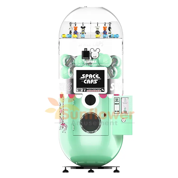 Hot koop goedkope apparatuur gacha gashapon vending m, 1 capsule speelgoed automaat