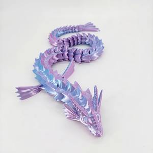 Dragones Decorativos Impresos en 3D, Juguetes de Plástico Luminosos con Articulaciones Móviles, Dragones de Agua y Mar, Decoraciones Infantiles - Product Image 3