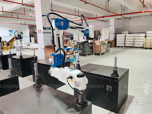 เครื่องเจาะและต๊าปเกลียวโลหะอัตโนมัติ RANDRO แบบ 3 แขน รุ่น M16 M20 M24 M36 เครื่องต๊าปเกลียว CNC - Product Image 5