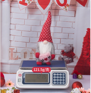 ของตกแต่งวันแม่ DAMAI I LOVE ตุ๊กตารูดอล์ฟ ตุ๊กตาไร้หน้า ของขวัญวันหยุด ของประดับโต๊ะสีแดงทำจากโพลีเอสเตอร์ - Product Image 5