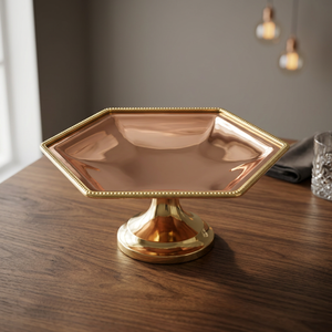 Bandeja de Cobre Sólido con Base de Latón - Product Image 2