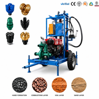 Machine de forage de puits d'eau efficace et abordable fabriquée en Chine, équipement de forage sur chenilles