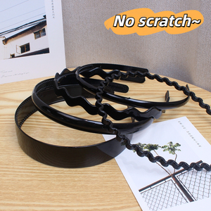 ที่คาดผมแบบมีฟันสีดำสไตล์หวานเรียบง่ายสำหรับ<span class=keywords><strong>เด็ก</strong></span>สเปรย์กันรอยขีดข่วนอุปกรณ์เสริมสำหรับผมเด็กจากเกาหลี - Product Image 2