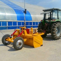 Niveleur tracteur d'agriculture hydraulique, 8 pieds, niveau terrestre, hydraulique, avec contrôleur laser pour la vente
